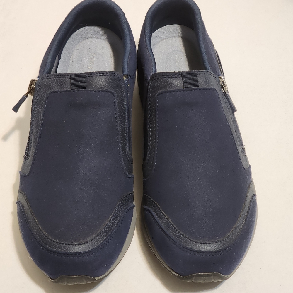 Esprit Dark Blue Slip-On Loafers - Picture 2 of 7